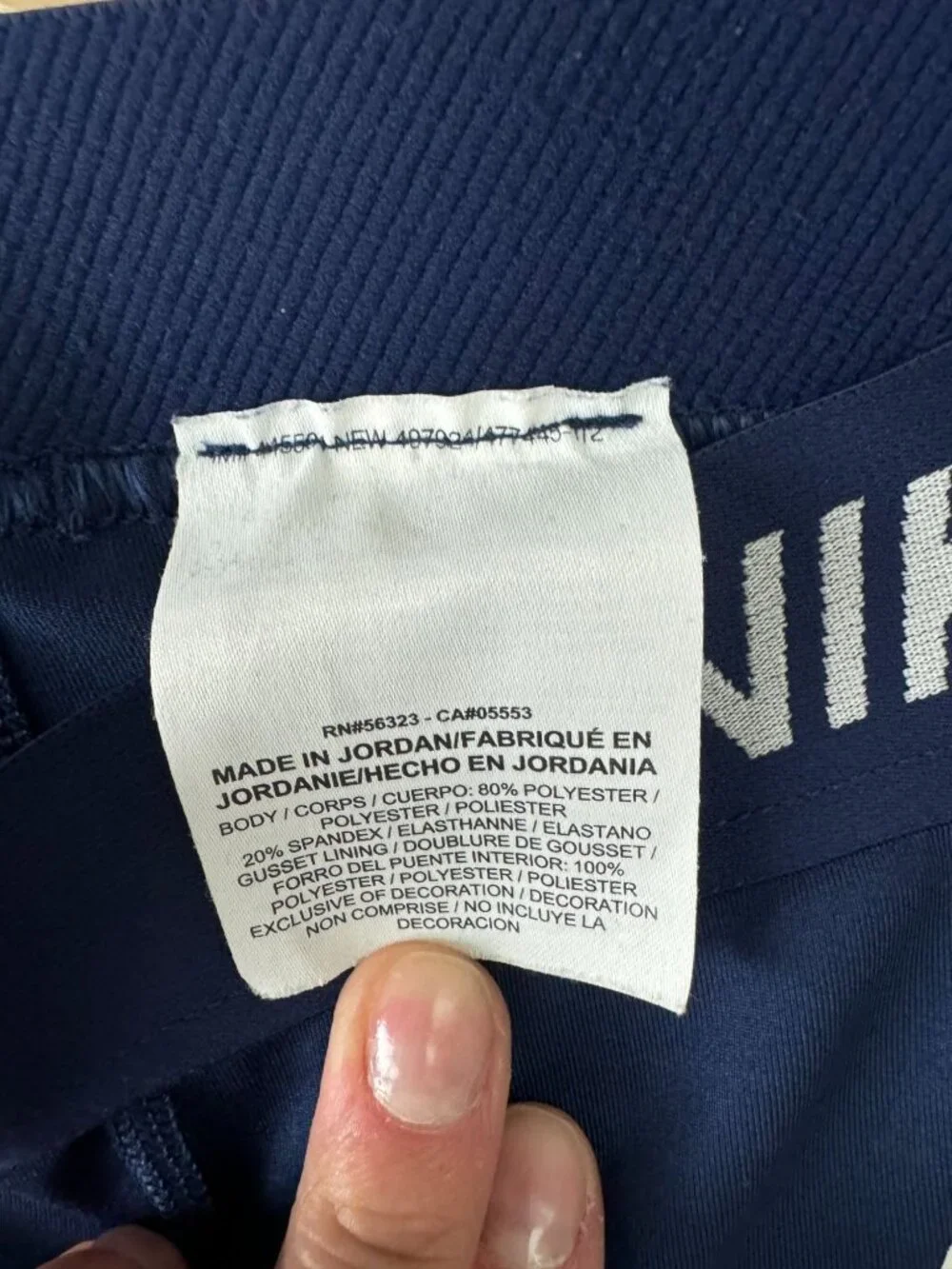 Nike Pro Dri-FIT Capri Leggings Blue Graphic 